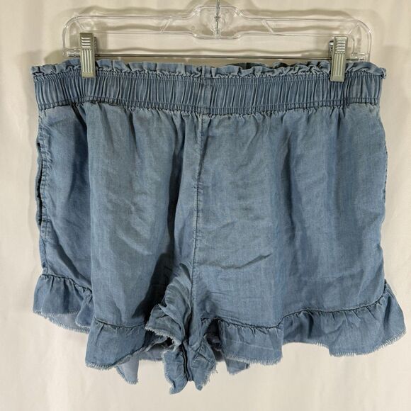 Aerie Pants - Aerie Shorts Women's Large Blue Lyocell Ligthweight 2" Inseam No Pockets